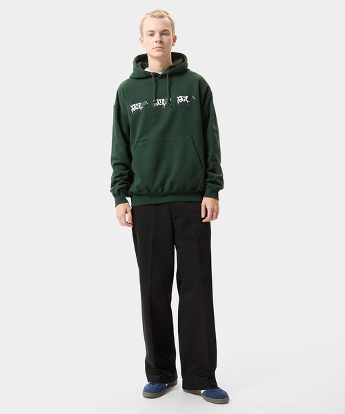 HUF(ハフ)の「MOO HOODIE(パーカー・メンズ・アッシュグレー/ダークグリーン・XXL/L/S/M/XL)」の13枚目の写真