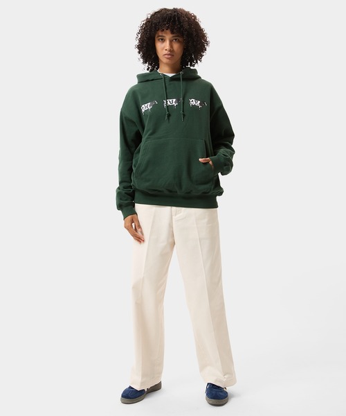HUF(ハフ)の「MOO HOODIE(パーカー・メンズ・アッシュグレー/ダークグリーン・XXL/L/S/M/XL)」の16枚目の写真