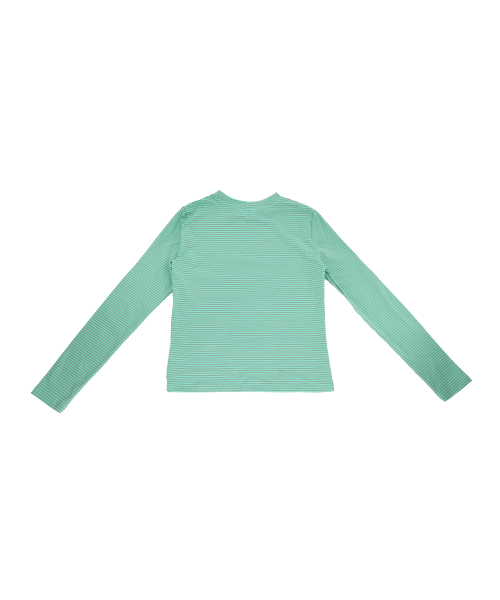 KIKOZY(キコジ)の「Mellow Stripe Long Sleeve_Mint(Tシャツ/カットソー・レディース・その他・FREE)」の6枚目の写真