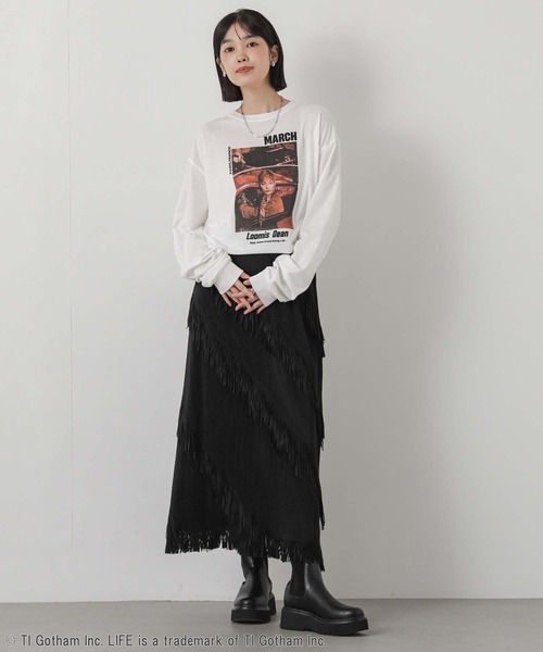 GOOD ROCK SPEED(グッドロックスピード)の「LIFE_LDフォトロンT(Tシャツ/カットソー・レディース・ホワイト・FREE)」の2枚目の写真