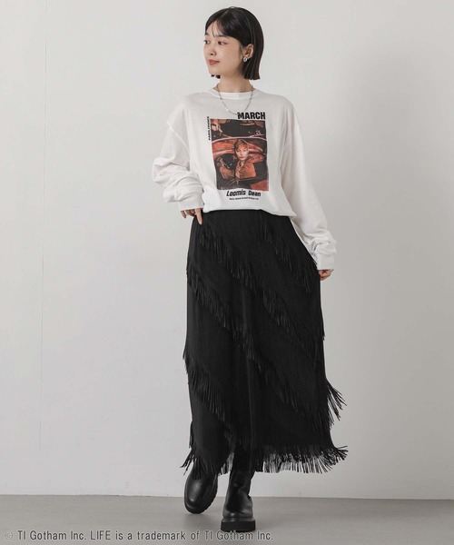 GOOD ROCK SPEED(グッドロックスピード)の「LIFE_LDフォトロンT(Tシャツ/カットソー・レディース・ホワイト・FREE)」の6枚目の写真