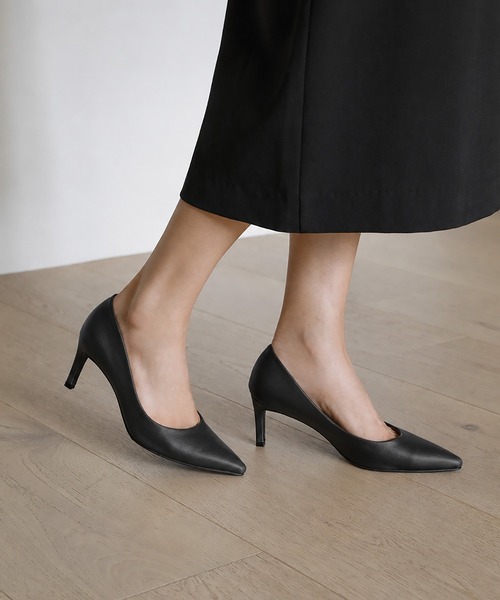 SAPPUN(サプン)の「Cameli(カメリ)ベーシックヒールパンプス(7cm)(220-65211)SAPPUN(サプン)(パンプス・レディース・ブラウン/アイボリー/ブラック/ライトベージュ/スモークピンク/ブラック系1・22/22.5/23.5/24.5/25/23/24)」の14枚目の写真