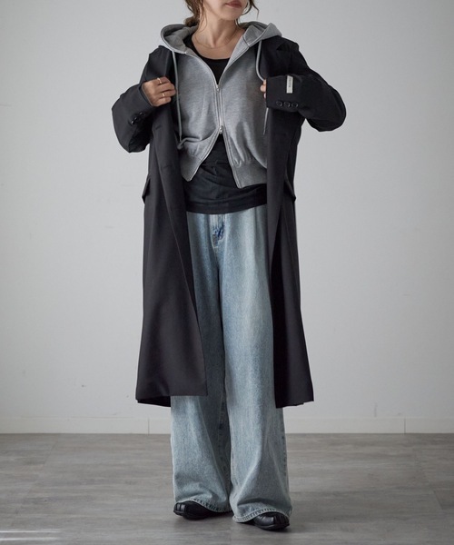 model：163cm. 着用サイズ：FREE