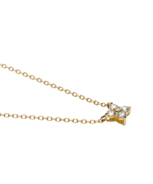 K18YG ダイヤモンド カローラ ネックレス VENDOME AOYAMA ネックレス K18YG ダイヤモンドカローラ