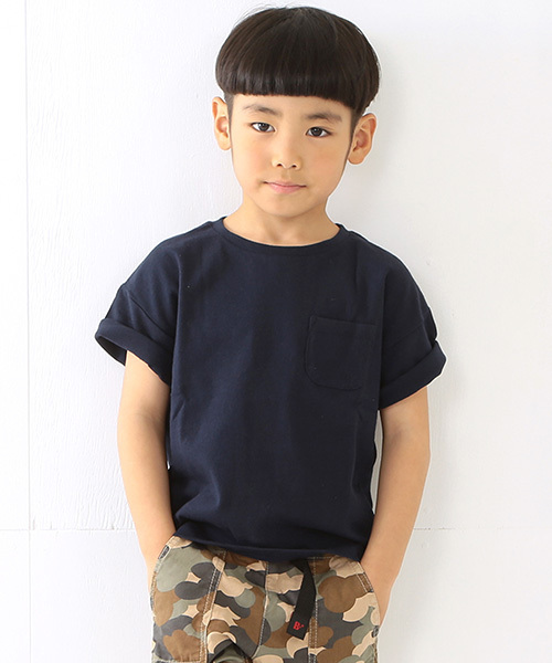 B:MING by BEAMS（ビーミングバイビームス）の「ビーミング by ビームス / ドロップショルダーTシャツ（Tシャツ/カットソー・キッズ・ライトグレー/ネイビー/オフホワイト・110/130/100/120/140/90）」の11枚目の写真