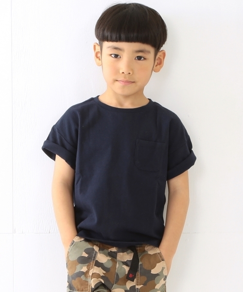 B:MING by BEAMS（ビーミングバイビームス）の「ビーミング by ビームス / ドロップショルダーTシャツ（Tシャツ/カットソー・キッズ・ライトグレー/ネイビー/オフホワイト・110/130/100/120/140/90）」の6枚目の写真