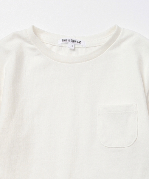 B:MING by BEAMS（ビーミングバイビームス）の「ビーミング by ビームス / ドロップショルダーTシャツ（Tシャツ/カットソー・キッズ・ライトグレー/ネイビー/オフホワイト・110/130/100/120/140/90）」の8枚目の写真