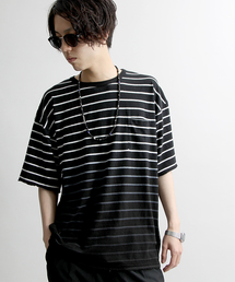 WEGO | WEGO/綿麻グラデボーダーTシャツ(Tシャツ/カットソー)