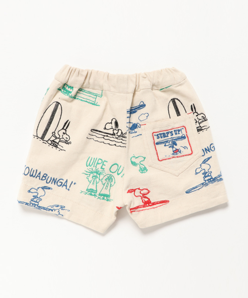 BOOFOOWOO（ブーフーウー）の「POPなPeanuts刺繍ハーフパンツ　Kids（その他パンツ・キッズ・ナチュラル・MEDIUM/SMALL/LARGE/X-SMALL）」の2枚目の写真