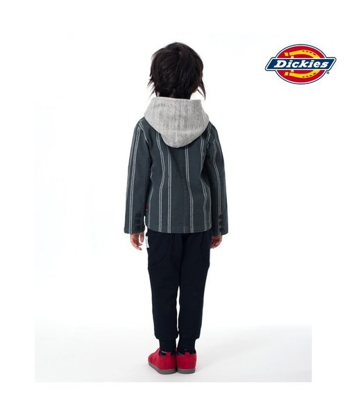 F.O.KIDS(エフオーキッズ)の「Dickies ストレッチジャケット(ディッキーズ)(テーラードジャケット・キッズ・ストライプ/キャメル/ブルー・100/95/120/110/80/90/130/140)」の5枚目の写真