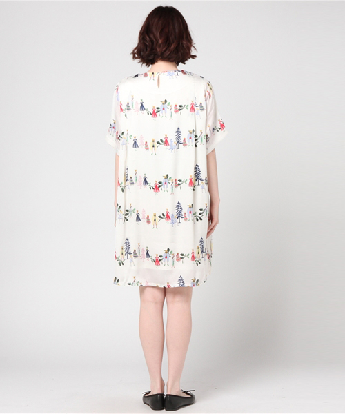 MERLOT（メルロー）の「動物と姫柄ワンピース9756（ワンピース・レディース・ピンク/アイボリー/ブラック・FREE）」の11枚目の写真