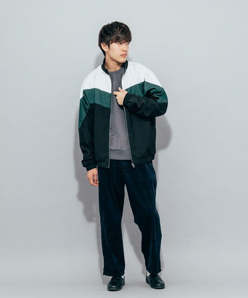 SENSE OF PLACE by URBAN RESEARCH（センスオブプレイスバイアーバンリサーチ）の「トラックジャケット（その他アウター・メンズ・ベージュ/グリーン・LARGE/MEDIUM）」の9枚目の写真