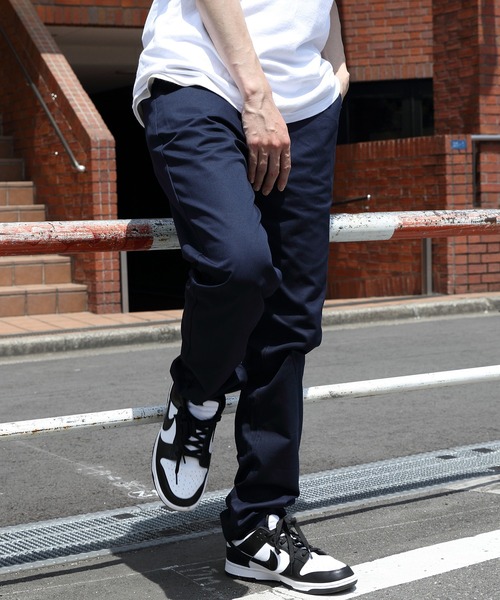 ８(eight)（エイト）の「カラーストレートチノパン（チノパンツ・メンズ・ネイビー/ベージュ/カーキ/ブラック/ホワイト/キャメル/グレー/ブラウン/ダークグリーン・MEDIUM/X-LARGE/LARGE/SMALL/XX-LARGE）」の8枚目の写真