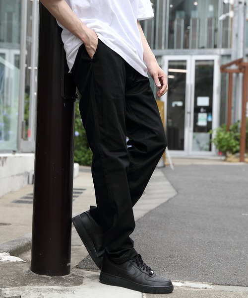 ８(eight)（エイト）の「カラーストレートチノパン（チノパンツ・メンズ・ネイビー/ベージュ/カーキ/ブラック/ホワイト/キャメル/グレー/ブラウン/ダークグリーン・MEDIUM/X-LARGE/LARGE/SMALL/XX-LARGE）」の2枚目の写真