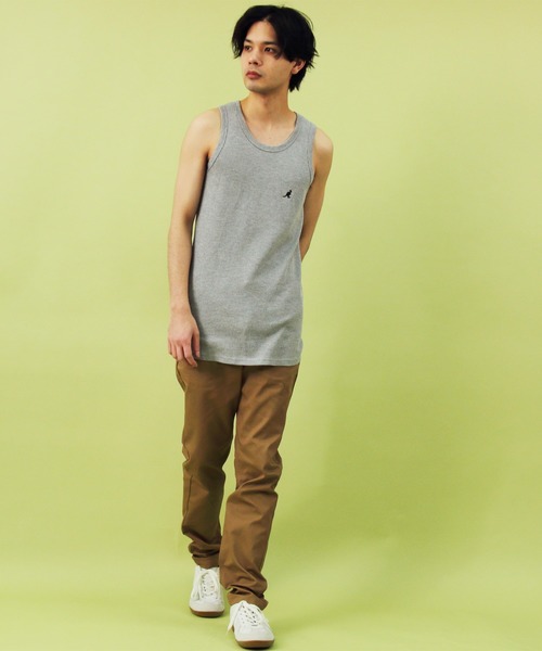 ８(eight)（エイト）の「カラーストレートチノパン（チノパンツ・メンズ・ネイビー/ベージュ/カーキ/ブラック/ホワイト/キャメル/グレー/ブラウン/ダークグリーン・MEDIUM/X-LARGE/LARGE/SMALL/XX-LARGE）」の17枚目の写真