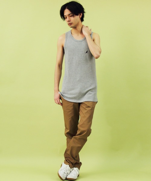 ８(eight)（エイト）の「カラーストレートチノパン（チノパンツ・メンズ・ネイビー/ベージュ/カーキ/ブラック/ホワイト/キャメル/グレー/ブラウン/ダークグリーン・MEDIUM/X-LARGE/LARGE/SMALL/XX-LARGE）」の16枚目の写真