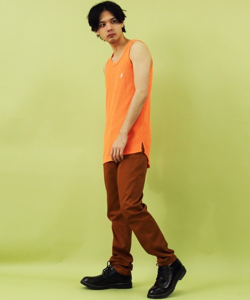 ８(eight)（エイト）の「カラーストレートチノパン（チノパンツ・メンズ・ネイビー/ベージュ/カーキ/ブラック/ホワイト/キャメル/グレー/ブラウン/ダークグリーン・MEDIUM/X-LARGE/LARGE/SMALL/XX-LARGE）」の12枚目の写真