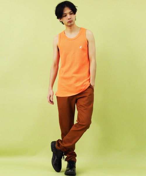 ８(eight)（エイト）の「カラーストレートチノパン（チノパンツ・メンズ・ネイビー/ベージュ/カーキ/ブラック/ホワイト/キャメル/グレー/ブラウン/ダークグリーン・MEDIUM/X-LARGE/LARGE/SMALL/XX-LARGE）」の13枚目の写真