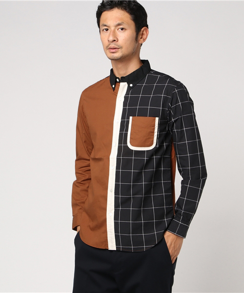 SHIPS JET BLUE(シップスジェットブルー)の「SHIPS JET BLUE: パネル 切り替えシャツ(シャツ/ブラウス・メンズ・ホワイト/ネイビー/ブラック・SMALL/LARGE/MEDIUM/X-LARGE)」の5枚目の写真