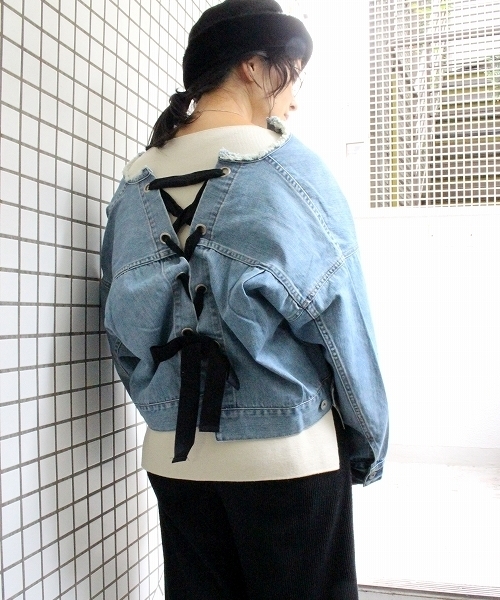 ottilie（オティーリエ）の「QUINOA BOUTIQUE レースアップデニムJK 