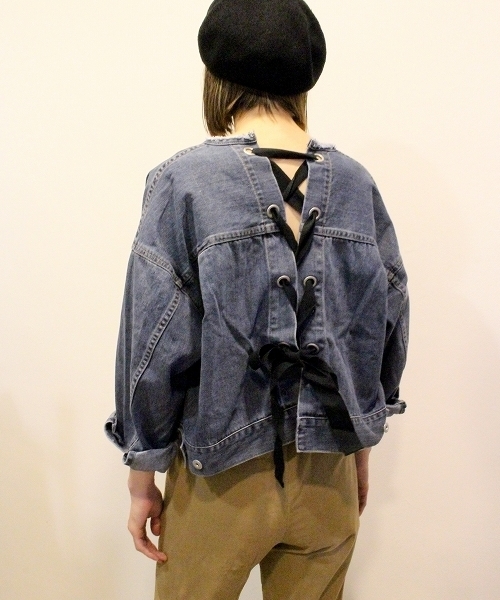 ottilie（オティーリエ）の「QUINOA BOUTIQUE レースアップデニムJK 