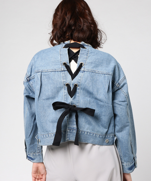 ottilie（オティーリエ）の「QUINOA BOUTIQUE レースアップデニムJK