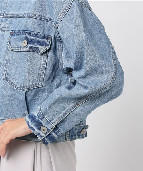 Ottilie デニムジャケット 美品 ottilie＊スナップボタンボンディング 