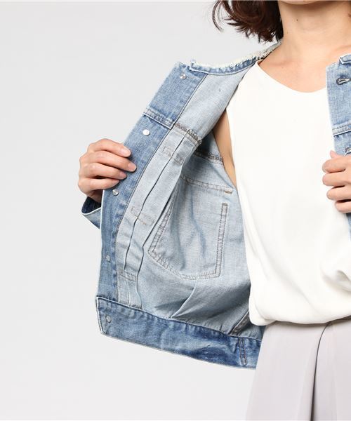 ottilie（オティーリエ）の「QUINOA BOUTIQUE レースアップデニムJK 