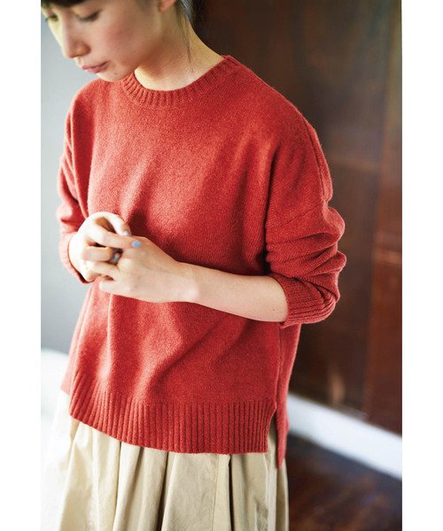 Sunny clouds（サニークラウズ）の「サニークラウズ　照れ屋さんセーター＜レディース＞（ニット/セーター・レディース・レッド・MEDIUM/LARGE/X-LARGE）」の7枚目の写真