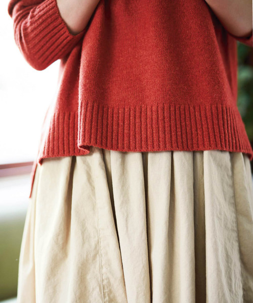 Sunny clouds（サニークラウズ）の「サニークラウズ　照れ屋さんセーター＜レディース＞（ニット/セーター・レディース・レッド・MEDIUM/LARGE/X-LARGE）」の3枚目の写真