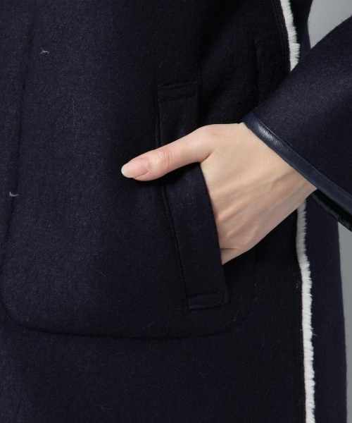 Andemiu(アンデミュウ)の「リバーシブルボアコート776466(ダウンジャケット/コート・レディース・ピンク/アイボリー/ライトグレー・SMALL/MEDIUM)」の22枚目の写真