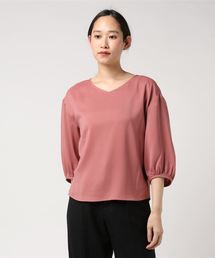 22 OCTOBRE | シルク調ツイルブラウス(シャツ/ブラウス)