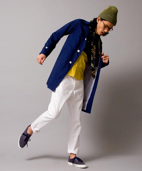 BEAUTY&YOUTH UNITED ARROWS（ビューティーアンドユースユナイテッドアローズ）の「by ∴ TC/ツイル ステンカラーコート◆（ステンカラーコート・メンズ・ベージュ/ネイビー/レッド・SMALL/MEDIUM/LARGE/X-LARGE）」の8枚目の写真