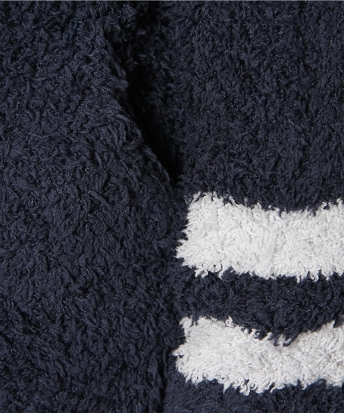 BAREFOOT DREAMS（ベアフットドリームズ）の「C594 Men`s Zip Hoodie with stripe（パーカー・メンズ・ブラック系その他/ネイビー/ブラウン/グレー・SMALL/MEDIUM/LARGE）」の11枚目の写真