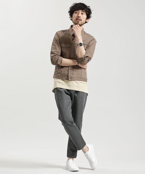 NANO universe（ナノユニバース）の「サイドラインイージーパンツ（その他パンツ・メンズ・チャコール/ブラック・LARGE/MEDIUM/SMALL）」の13枚目の写真