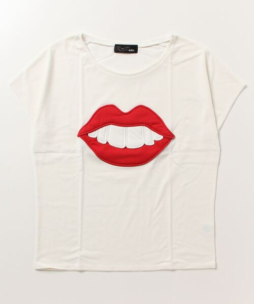 ALDIES（アールディーズ）の「Lips T / リップスT（Tシャツ/カットソー・メンズ・グレー/ブラック/ホワイト/マルチ・X-LARGE/X-SMALL/SMALL/LARGE/MEDIUM）」の2枚目の写真