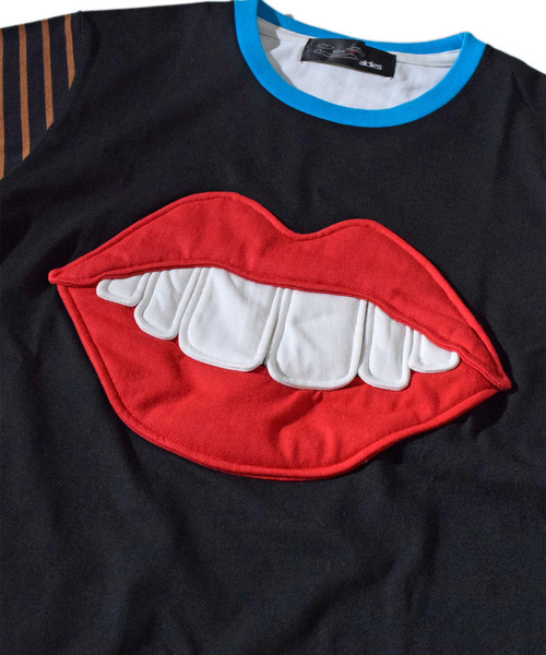 ALDIES（アールディーズ）の「Lips T / リップスT（Tシャツ/カットソー・メンズ・グレー/ブラック/ホワイト/マルチ・X-LARGE/X-SMALL/SMALL/LARGE/MEDIUM）」の9枚目の写真