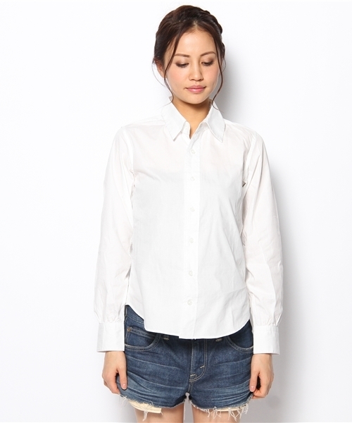 Auntie Rosa(アンティローザ)の「【MANGROVE】 レギュラーシャツ(シャツ/ブラウス・レディース・ホワイト・MEDIUM)」の2枚目の写真