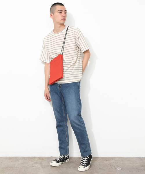 ADAM ET ROPE'(アダムエロペ)の「フロートインレイボーダーTシャツ(Tシャツ/カットソー・メンズ・ブラック/グレー/ネイビー・M/L)」の6枚目の写真