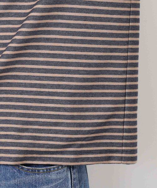 ADAM ET ROPE'(アダムエロペ)の「フロートインレイボーダーTシャツ(Tシャツ/カットソー・メンズ・ブラック/グレー/ネイビー・M/L)」の11枚目の写真