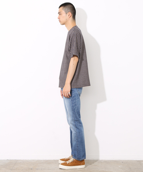 ADAM ET ROPE'(アダムエロペ)の「フロートインレイボーダーTシャツ(Tシャツ/カットソー・メンズ・ブラック/グレー/ネイビー・M/L)」の17枚目の写真