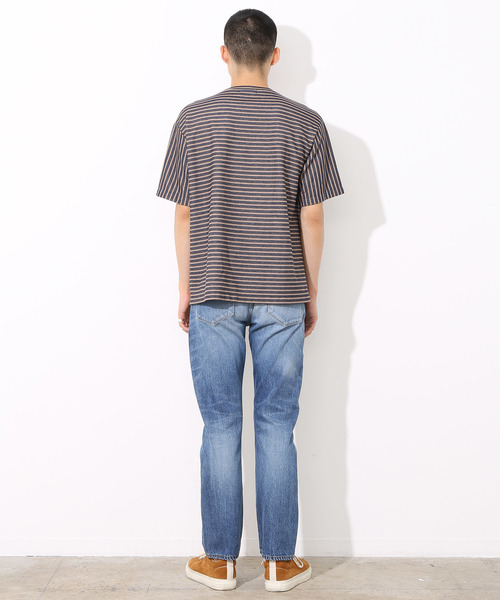 ADAM ET ROPE'(アダムエロペ)の「フロートインレイボーダーTシャツ(Tシャツ/カットソー・メンズ・ブラック/グレー/ネイビー・M/L)」の18枚目の写真