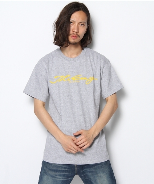 WHO'S WHO gallery（フーズフーギャラリー）の「【THE EMY】ロゴプリントTEE（Tシャツ/カットソー・メンズ・サックスブルー/グリーン/パープル/イエロー・MEDIUM/LARGE）」の4枚目の写真