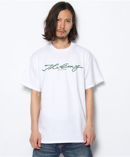 WHO'S WHO gallery（フーズフーギャラリー）の「【THE EMY】ロゴプリントTEE（Tシャツ/カットソー・メンズ・サックスブルー/グリーン/パープル/イエロー・MEDIUM/LARGE）」の9枚目の写真