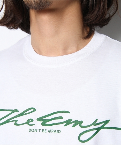 WHO'S WHO gallery（フーズフーギャラリー）の「【THE EMY】ロゴプリントTEE（Tシャツ/カットソー・メンズ・サックスブルー/グリーン/パープル/イエロー・MEDIUM/LARGE）」の6枚目の写真