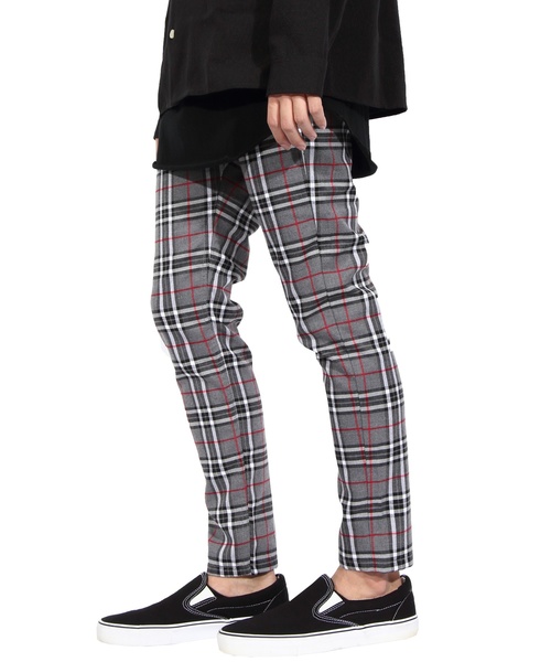 ８(eight)（エイト）の「チェック スキニーパンツ チノパン（チノパンツ・メンズ・ネイビー/ブラウン/グレー/グリーン・MEDIUM/LARGE）」の10枚目の写真