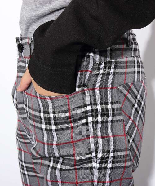 ８(eight)（エイト）の「チェック スキニーパンツ チノパン（チノパンツ・メンズ・ネイビー/ブラウン/グレー/グリーン・MEDIUM/LARGE）」の20枚目の写真