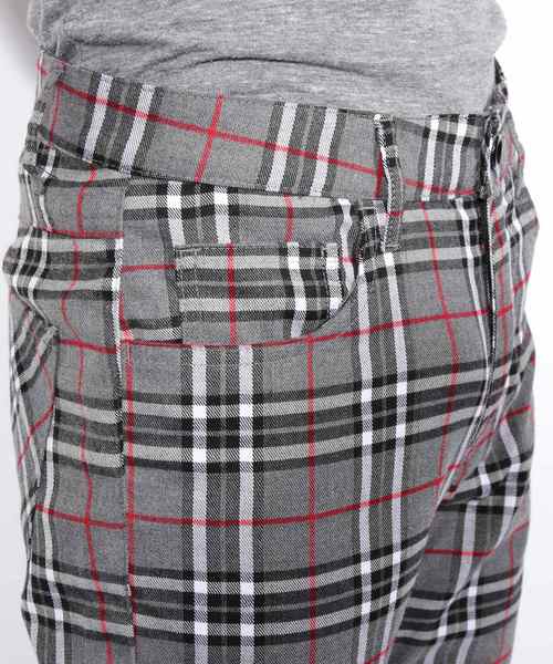 ８(eight)（エイト）の「チェック スキニーパンツ チノパン（チノパンツ・メンズ・ネイビー/ブラウン/グレー/グリーン・MEDIUM/LARGE）」の17枚目の写真