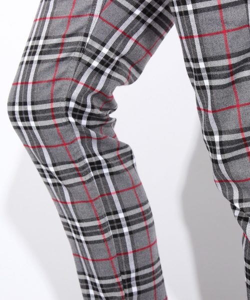 ８(eight)（エイト）の「チェック スキニーパンツ チノパン（チノパンツ・メンズ・ネイビー/ブラウン/グレー/グリーン・MEDIUM/LARGE）」の11枚目の写真