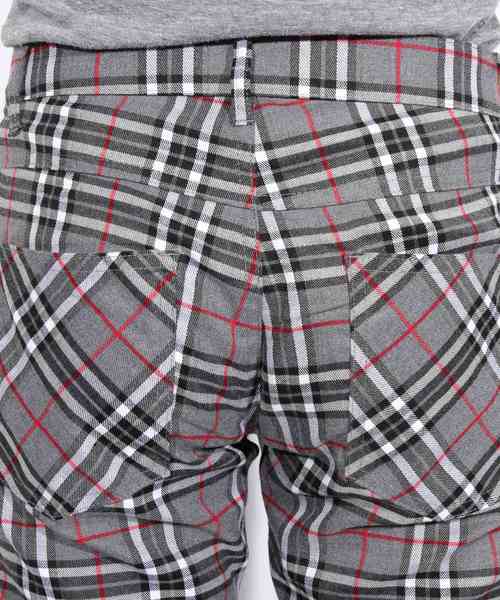 ８(eight)（エイト）の「チェック スキニーパンツ チノパン（チノパンツ・メンズ・ネイビー/ブラウン/グレー/グリーン・MEDIUM/LARGE）」の7枚目の写真